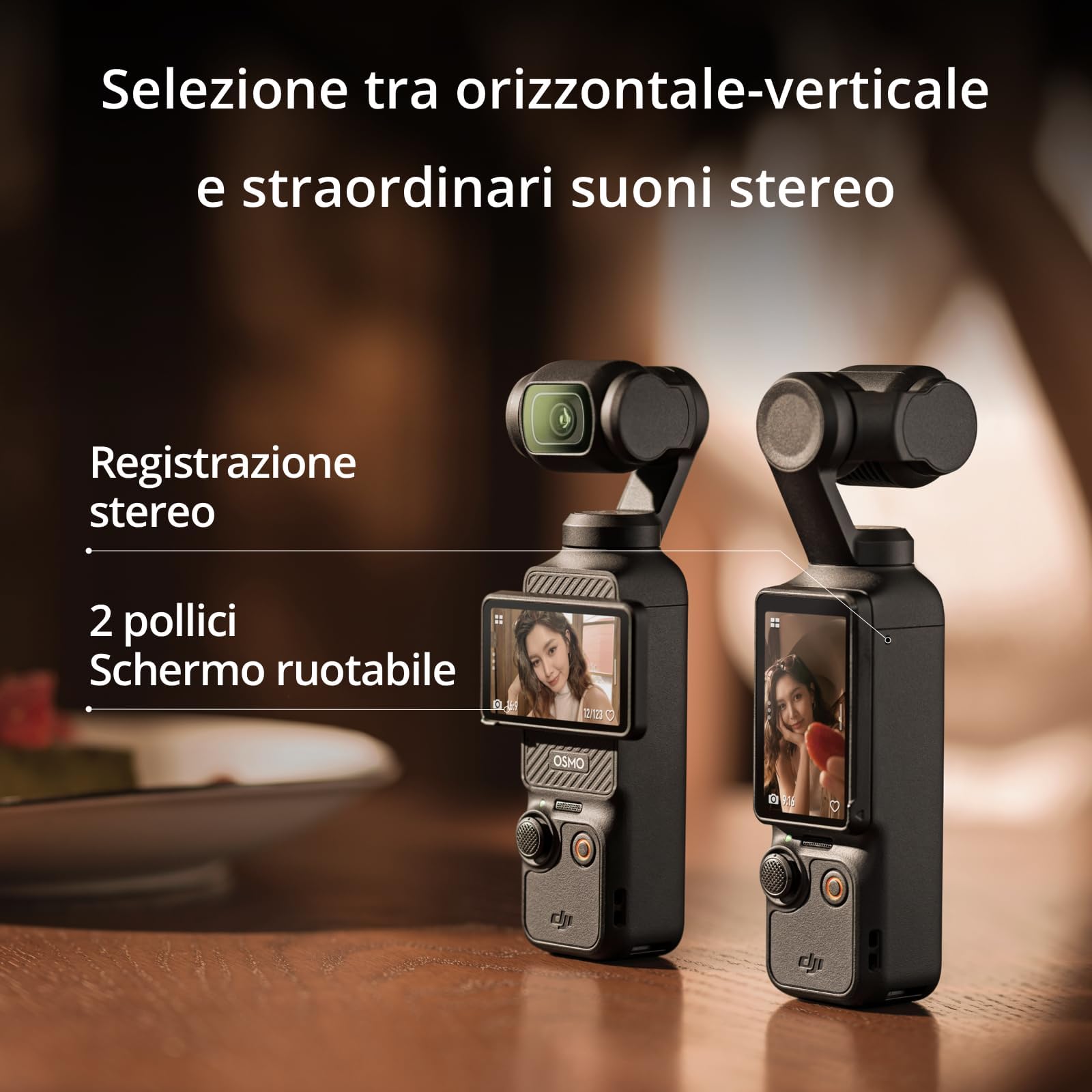 DJI Osmo Pocket 3+Mic 2 (2 TX+1 RX+custodia di ricarica